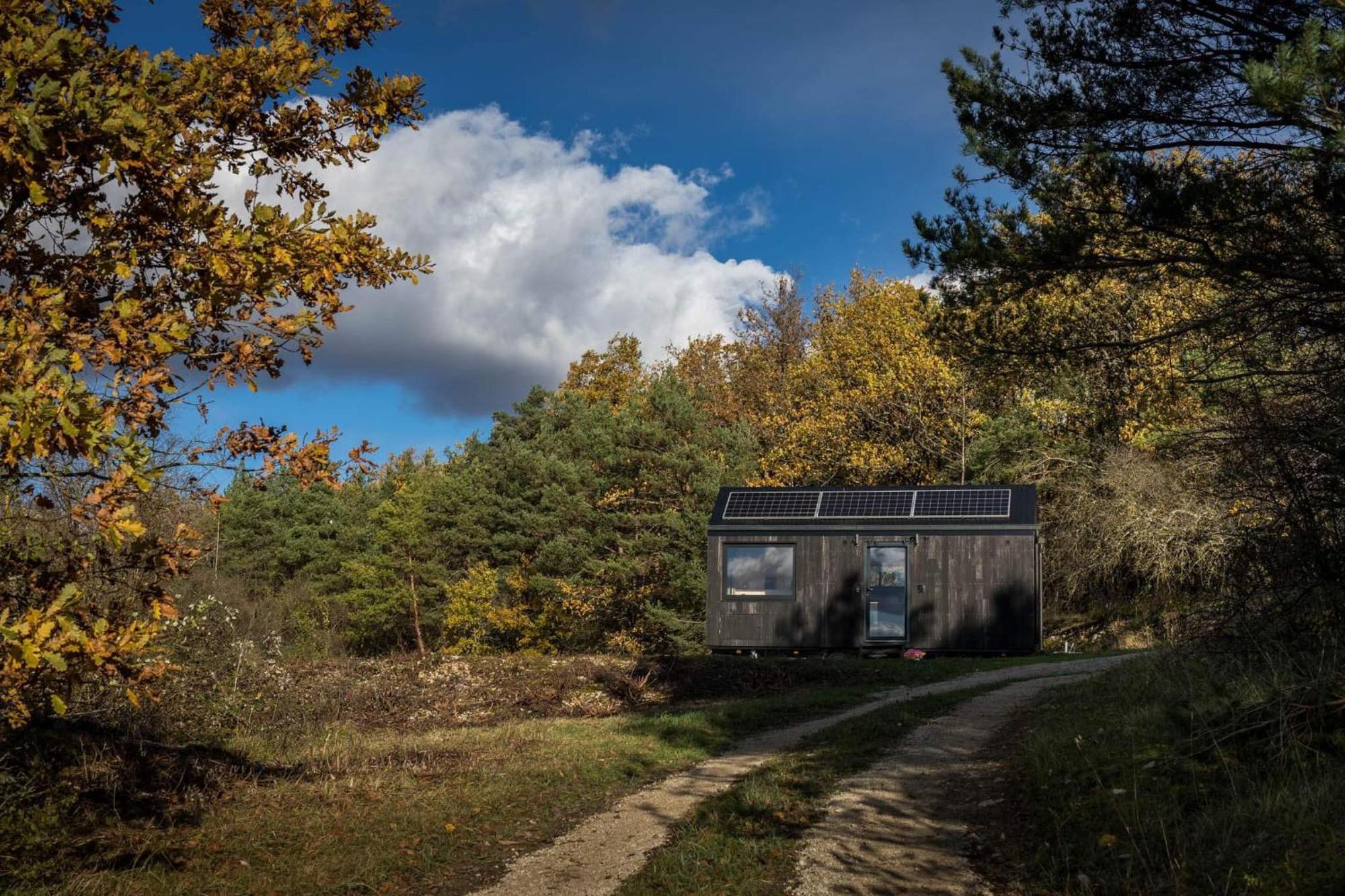 L'Envolee Ecolodge, Tiny House Au Coeur Des Vignes Loches-sur-Ource Екстериор снимка