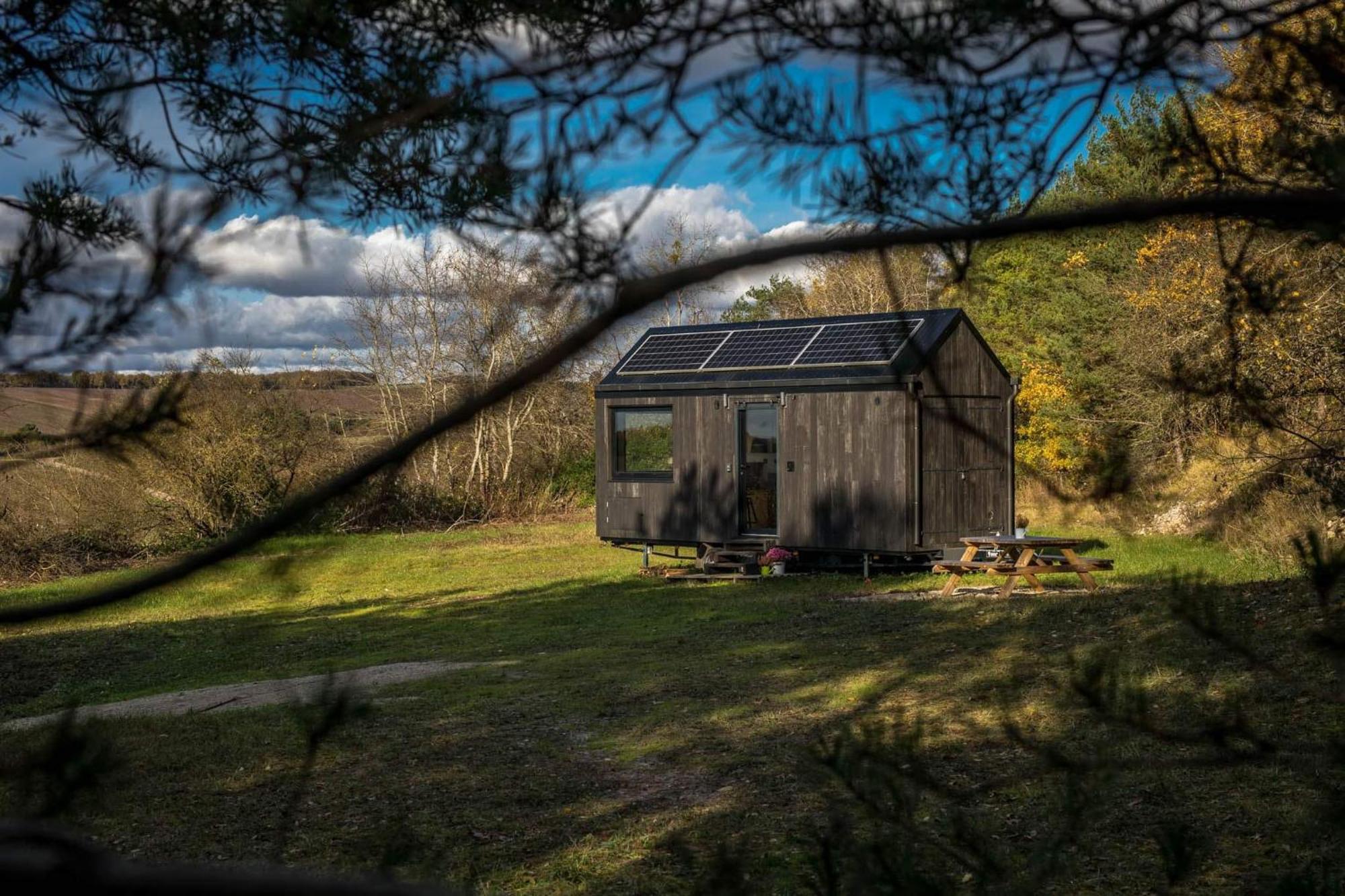 L'Envolee Ecolodge, Tiny House Au Coeur Des Vignes Loches-sur-Ource Екстериор снимка